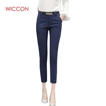 

WICCON OL Office Trousers Women New Spring Summer Fashion Hot Sell Formal Solid Suit Pencil Pants High Waist Skinny Harem Pants