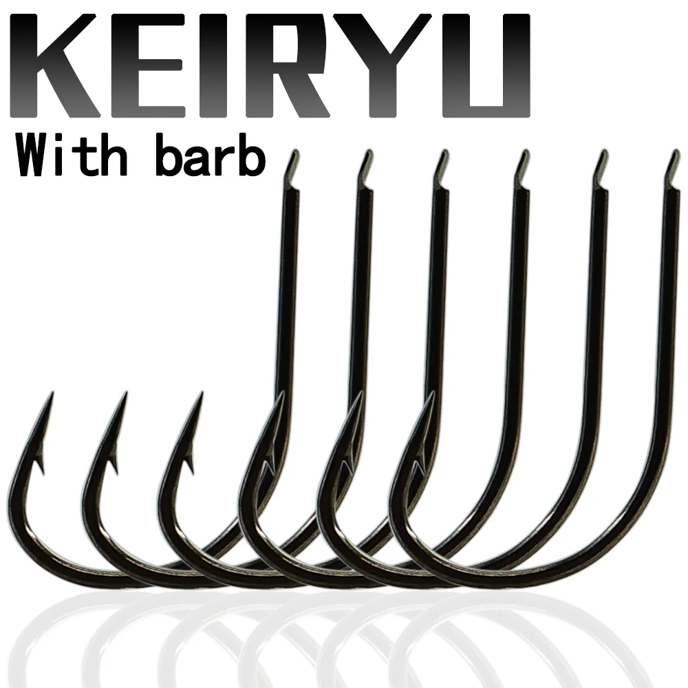 KEIRYU Fishing Hooks Set Barbed Carp Hook High Carbon Steel Sea Fishinhook  Fly Fishing Accessories Tackle - AliExpress