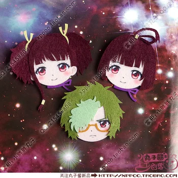

Cute Anime Koutetsujou No Kabaneri mumei Ikoma Cosplay Badge Nonwoven fabric Button Brooch Pin Bedge Gifts