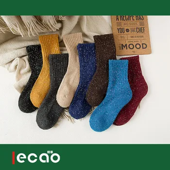 

env grass in the fall and winter of 062 the new more thick socks terry socks add wool warm retro female heaps of socks