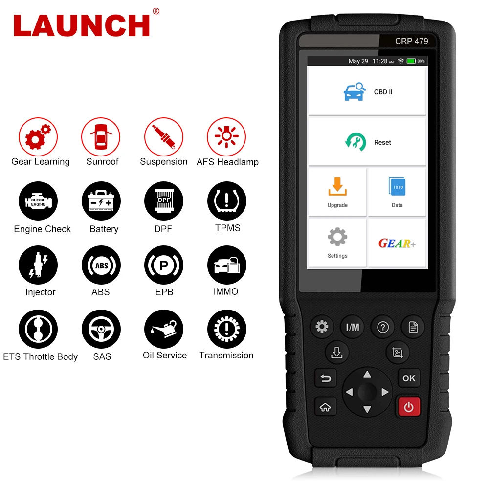 Запуск CRP479 OBD OBD2 сканер ABS SAS EPB DPF TPMS инжектор многоязычный ODB2 диагностический