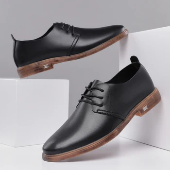 

Luxury Business Oxford Leather Shoes Men Breathable Rubber Formal Dress Shoes Male Office Wedding Flats Footwear Mocassin Homme