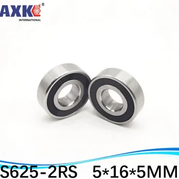 

Bearings Free Shipping SUS440C Environmental Corrosion Resistant Stainless Steel 10pcs (rubber Seal Cover) S625-2RS 5*16*5 Mm *