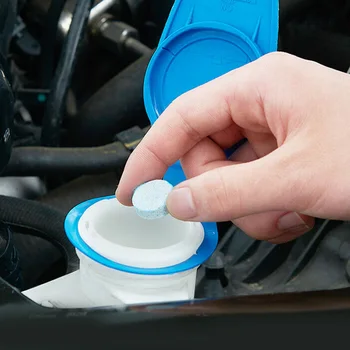 

30pcs Car Windshield Glass Washing Effervescent Cleaner Tablets Detergent Sight