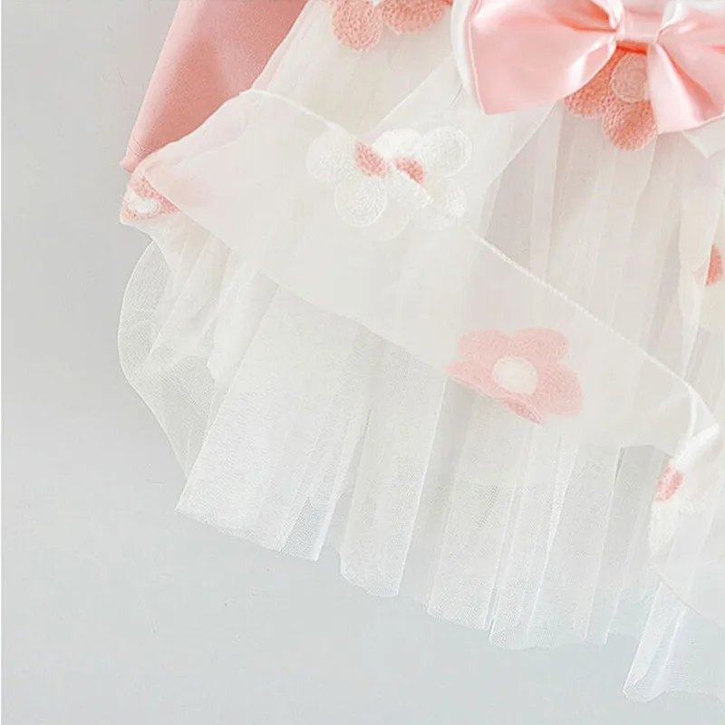 Long Sleeve 1 Year Girl Baby Birthday Dress 0 2T Newborn Toddler Christening Dresses Winter Girl Casual Clothes Vestido Infantil