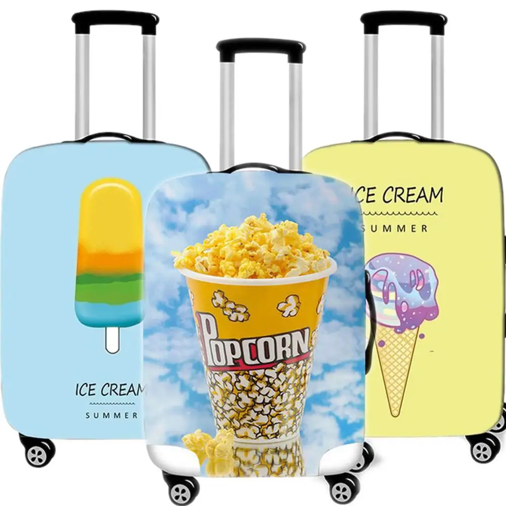 

Travel Accessories Kawaii Ice Cream Luggage Case Protective Cover Waterproof Thicken Elastic Suitcase Cover Apply 18-32 Inch XL