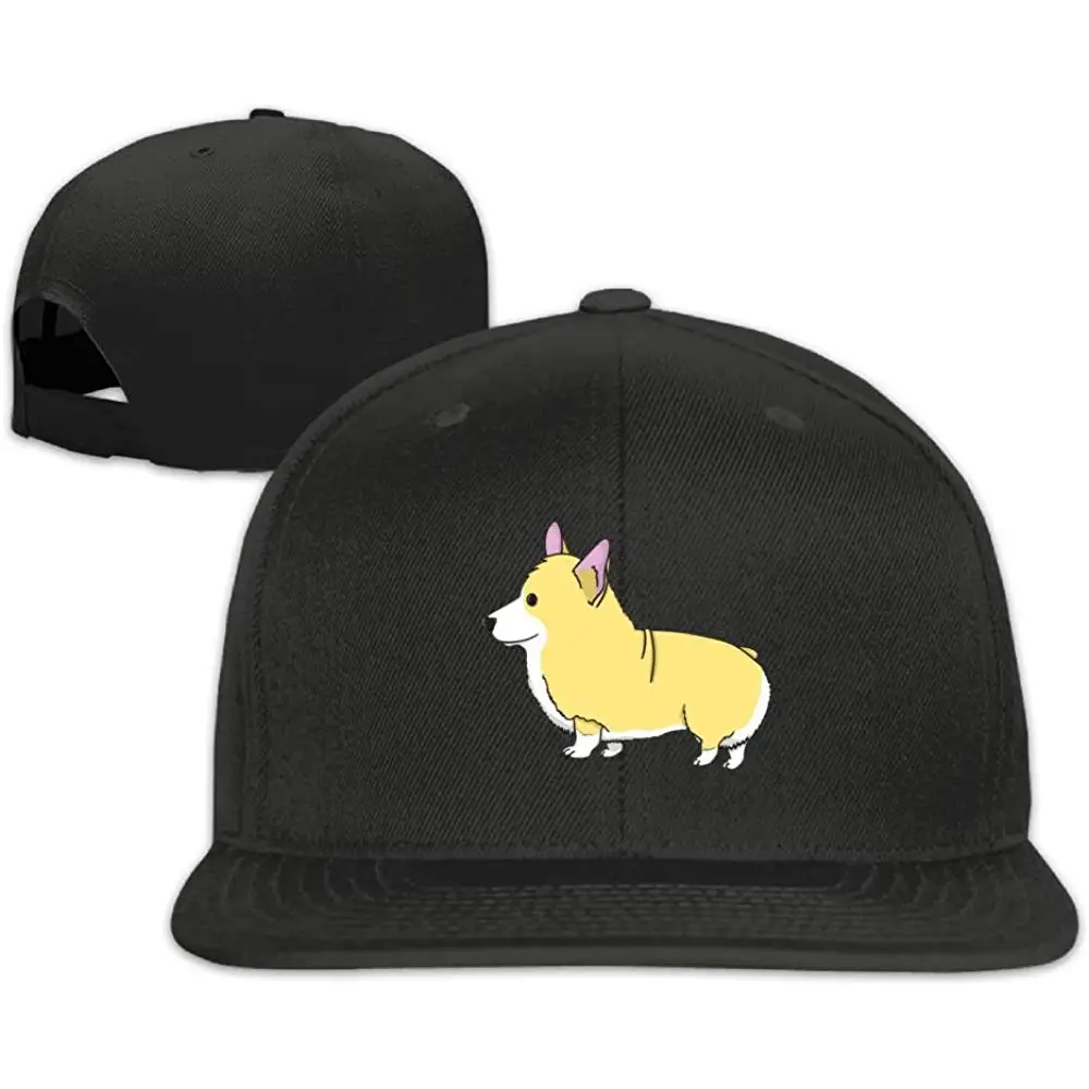 HNYL Милая Кепка Corgi Snapback, плоская кепка, регулируемая простая Кепка для мужчин/женщин