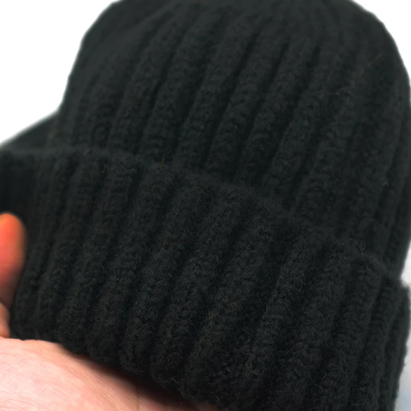 Новая зимняя кашемировая шапка для женщин и мужчин, шапка в стиле хип-хоп, модная зимняя в стиле бини, вязаная теплая шапка унисекс