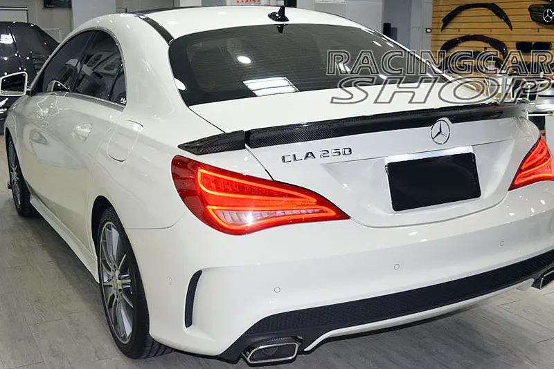 P GT-R Стиль реальные корпус из углеродного волокна спойлер 3 шт./компл. для Benz W117 C117 Cla250 Cla45 2014UP M026