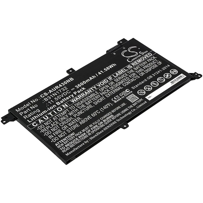 

cameron sino battery for Asus K430FA,K430FN,K430UF,R430FA,R430FN,S4300UF,S430FA,S430FAEB008T,S430FA-EB008T,EB039R