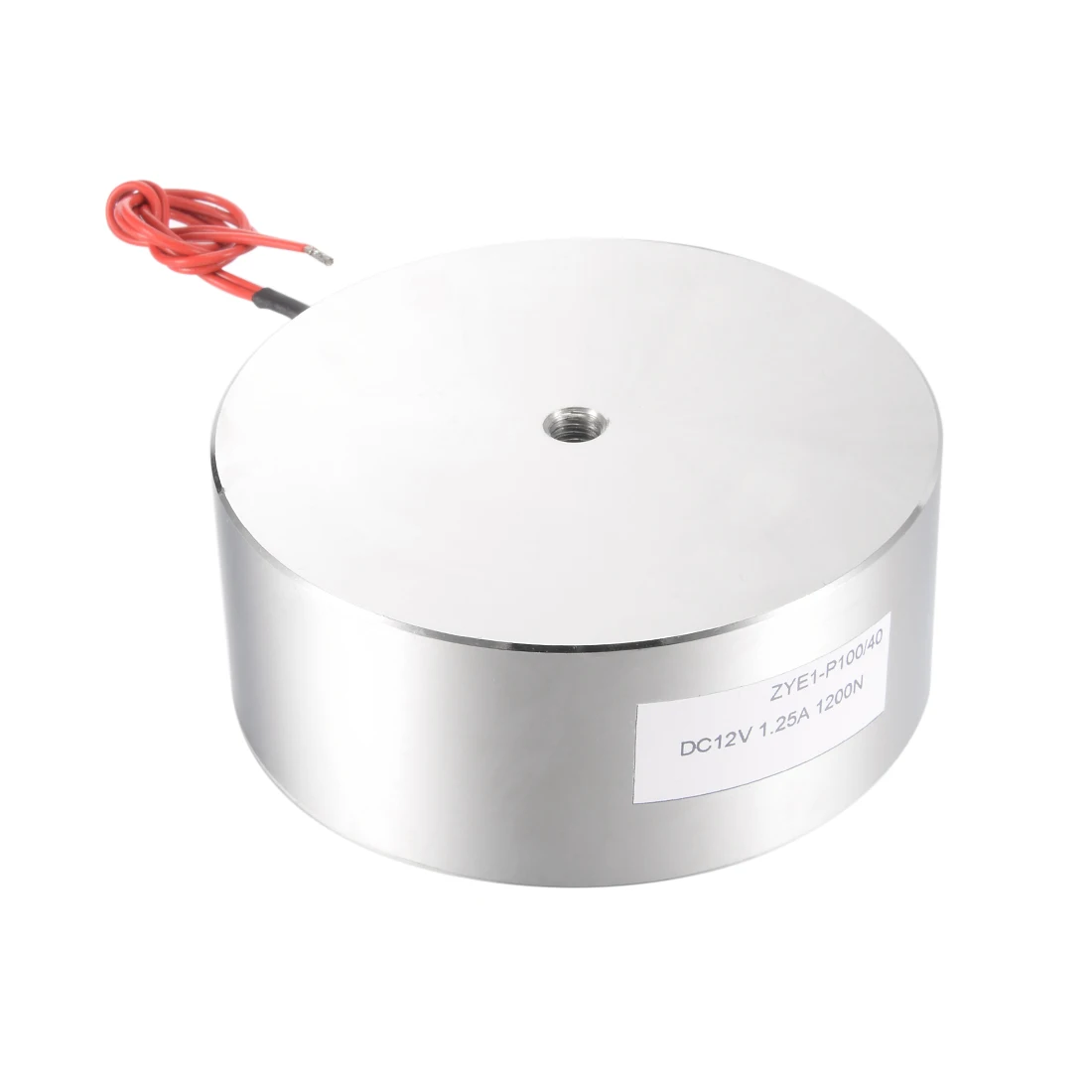 

uxcell 100mm x 40mm DC12V 1.25A 1200N Sucking Disc Solenoid Lift Holding Electromagnet