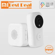 Xiaomi Mijia Dingling умный дверной звонок WIFI камера видео беспроводное радиоустройство AI Обнаружение лица инфракрасный дверной звонок с функцией ночного видения