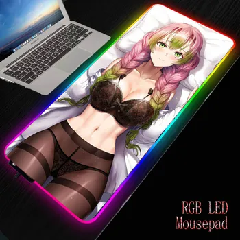 

XGZ Mouse Pad Anti-slip Gaming Mat with Locking Edge or Luminous USB LED Large Gaming RGB Laptop Desk Mat Rubber Gamers