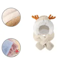 

Useful Kisd Cap Lovely Appearance Pilling Resistance Earflap Face Warmer Plush Cap Children Hat Plush Cap