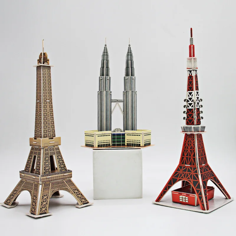 Robotime Jogo De Puzzle De Madeira Diy 3d Torre Da Ponte, Big Ben