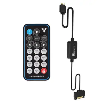 

Jonsbo AURA RGB Controller Remote Control 5V 3Pin SATA Power Supply Memory LED Cool Light Stripe Symphony Edition for PC Case