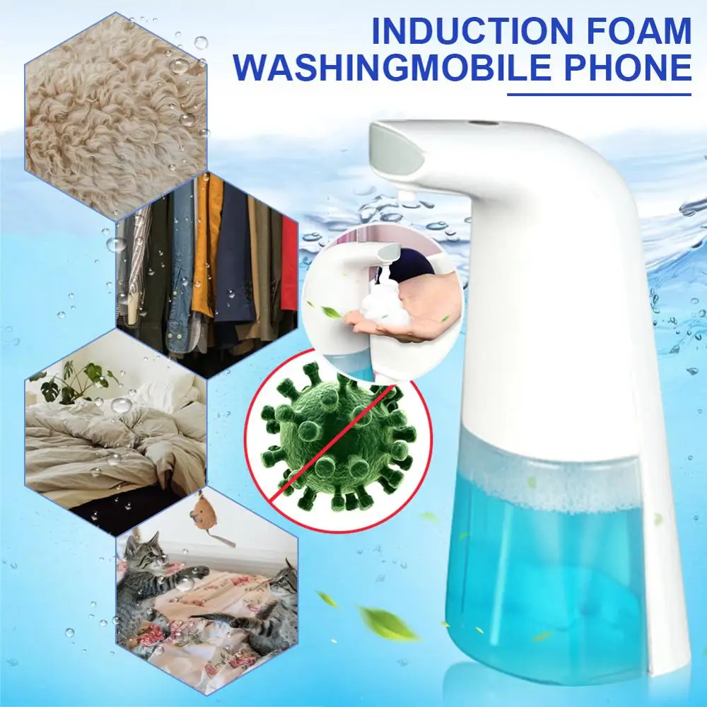 

300Ml Automatic Liquid Soap Dispenser Smart Sensor Touchless ABS Electroplated Sanitizer Dispensador for homework Kitchen