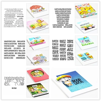 

Clear Stamps Special Style Words Sentence Phrase Happy Anniversary Forest Element Craft Paper Making Template 2020 New