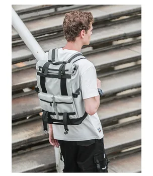 

Street Trend Three Forms Practical Backpack Unisex Large Capacity College Couple Bag Travel Couple Luggage Bags Mochila DF460