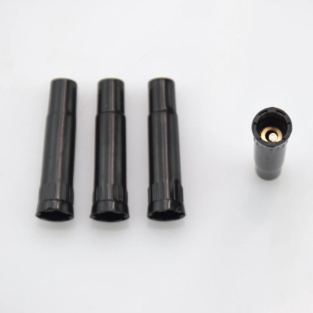 

4PCS Auto Car Truck Tire Valve Extension Stems 1-1/2'' Black Rubber&Copper