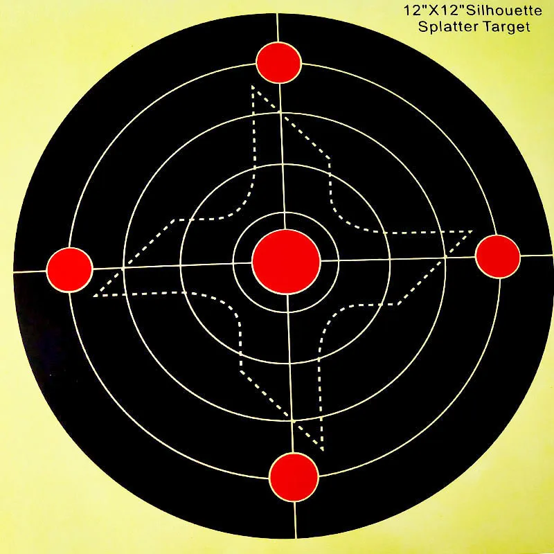 

10pcs / set of 12X12inch single professional shooting target paper durable shooting paper archery target target practice