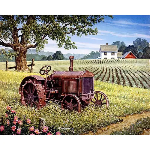 CHENISTORY 40x50cm Diamond Painting Tractor Farm Landscape Rhinestones 5D DIY Diamond Embroidery Car Mosaic Cross Stitch Craft K - Image 8