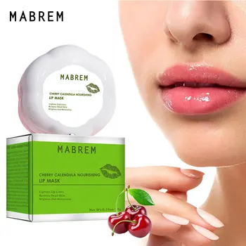 

Moisturizing Lip Mask Night Sleep Maintenance Lips Balm Cherry Flavor Nourish Relieve Dryness Silky Long-lasting Lips Care TSLM2