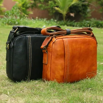 

Fashion Men's Business Bag Genuine Leather Man Messenger Bag Male Shoulder Crossbody Bags Brown Men Handbags High Quality 2020