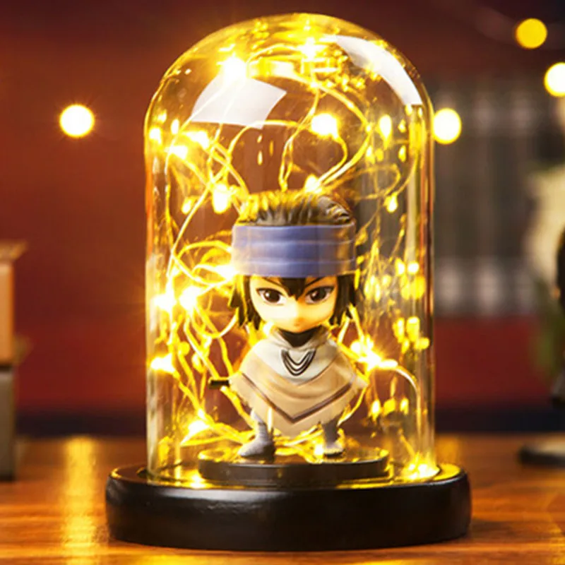 Розовый Japanese Anime NARUTO Fire Tree Silver Flower Creative PVC Luminous Action Figure Collectible Model Toys A261 - Цвет: Розовый