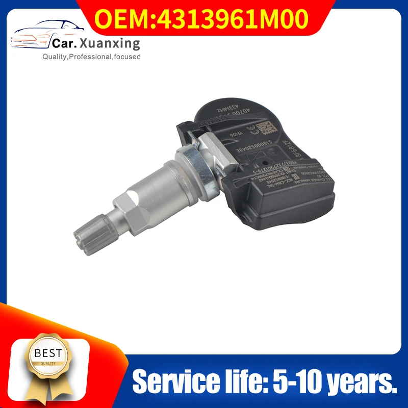 4313961M00 TPMS датчик давления в шинах Система мониторинга 433 МГц для 2013-2020 SUZUKI JIMNY SWIFT SX-4