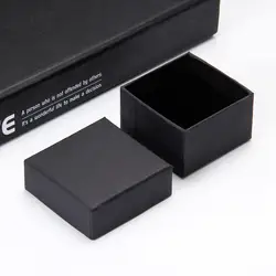 Простой Благородный подарок квадратное кольцо браслеты футляр для колье корейский стиль черный и белый с узором коробочка для