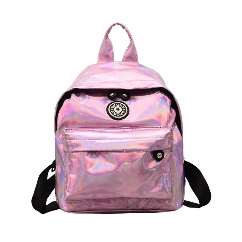 

2018 New Mirror Reflective Laser Transparent Backpack Fashion Backpack Personality Korean Backpack