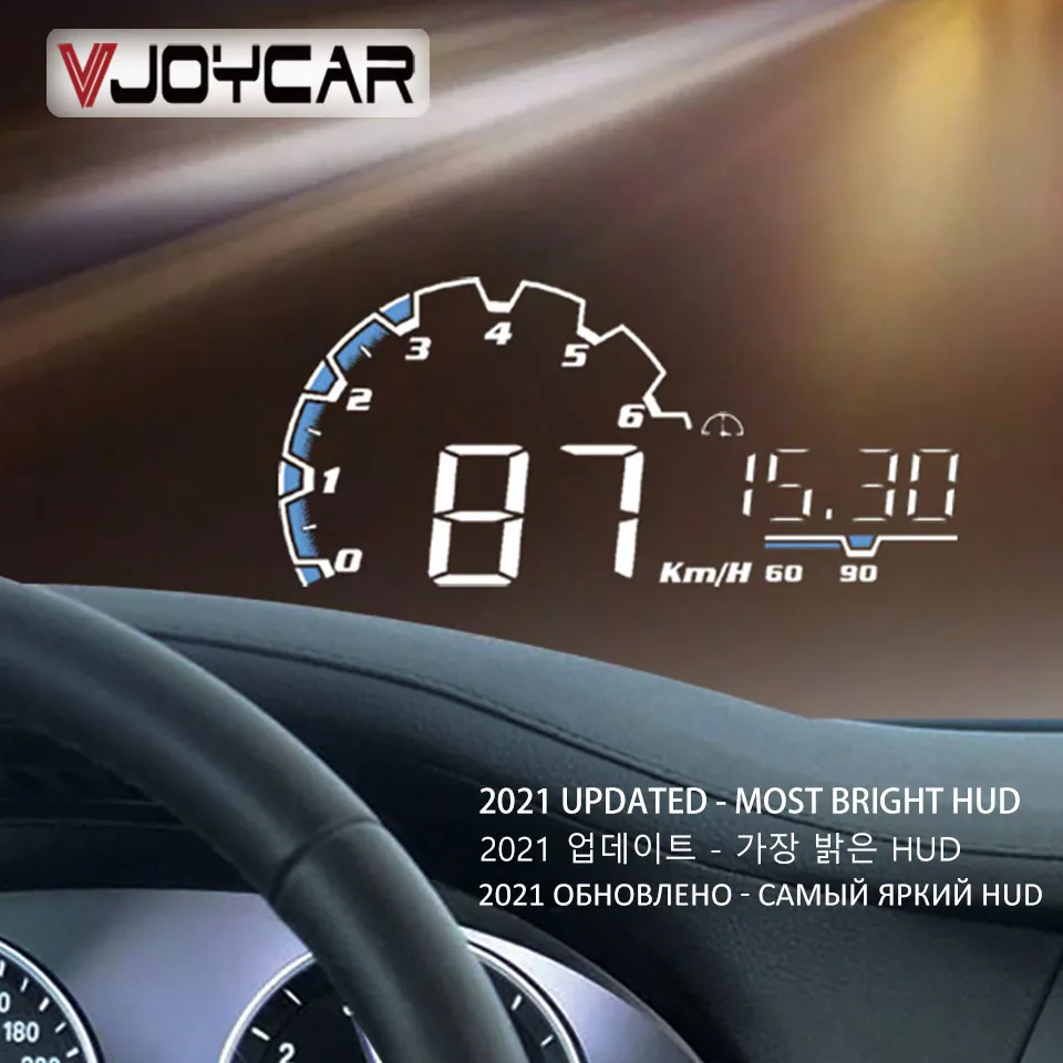 Vjoycar-VH300 자동차 HUD 5.5 헤드 디스플레이, OBD II EUO..