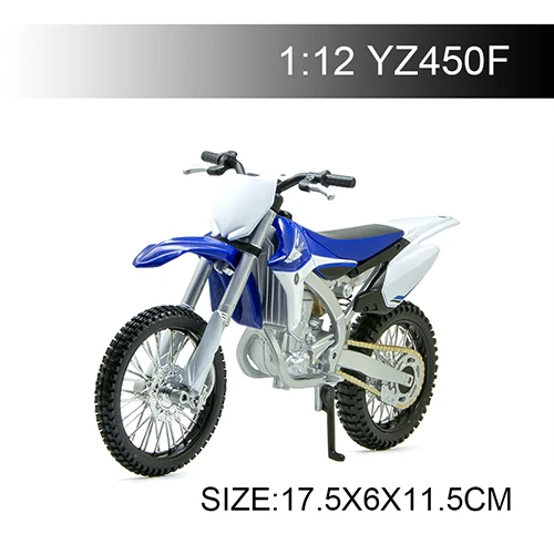 Модель мотоцикла Maisto YZF R1 YZ450F, модель 1:12, модель металлического литья под давлением, миниатюрная гоночная игрушка для коллекции подарков - Цвет: YZ450F Blue