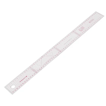 

New Sewing tailor 54 cm shared double side metric straight ruler transparent pink