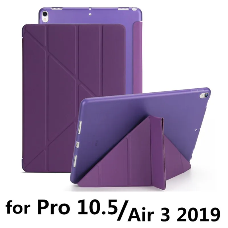 pro 10.5 purple Чехол для ipad Pro 10," Air 3/ipad 10,2 защитный чехол-подставка для Apple ipad 7 7th 10,2" A2200 A2198 A2197 чехол для планшета - Цвет: pro 10.5 purple