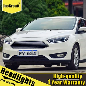 Image 5 - LED Headlights For Ford focus 2015 2018 LED Daytime Running lights Dynamic Signal Bi Xenon Low/High Beam 1 Pair