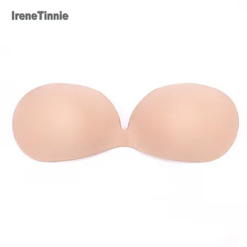 

Irene Tinnie Seamless Wireless Self Adhesive Stick On Bras Strapless Push Up Bras For Women Sexy Lingerie Invisible Silicone Bra