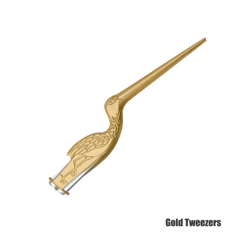 Gold Tweezers Детский очиститель для ушей, инструмент для удаления воска, светильник для ушей, ушной очиститель, удалитель ушной серы Ушная кюрета светильник, ложка с лупой - Цвет: Gold Tweezers
