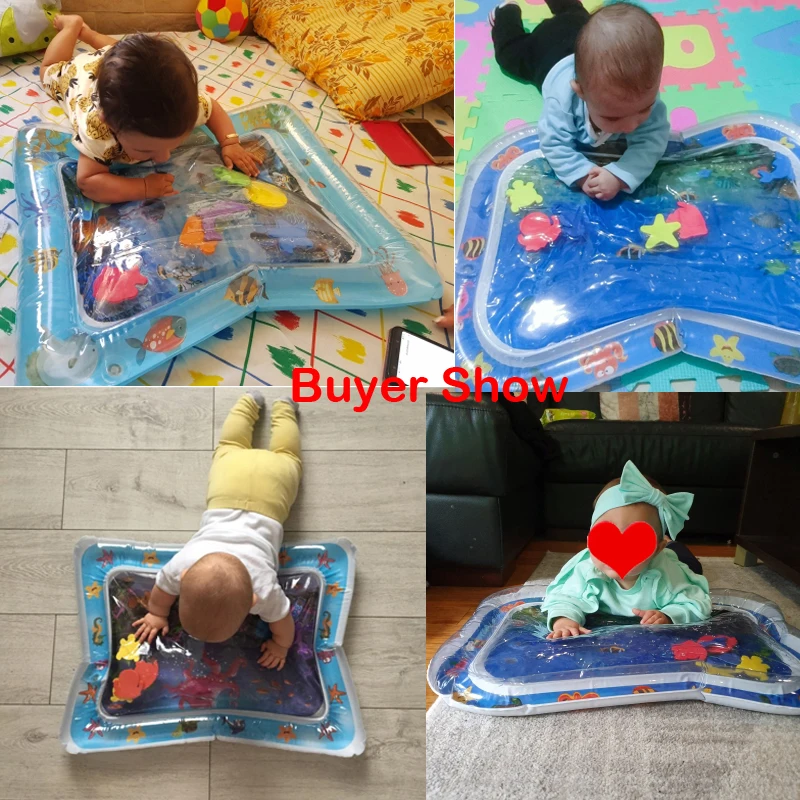 Надувной коврик для новорожденных во время живота детский водный игр игрушки