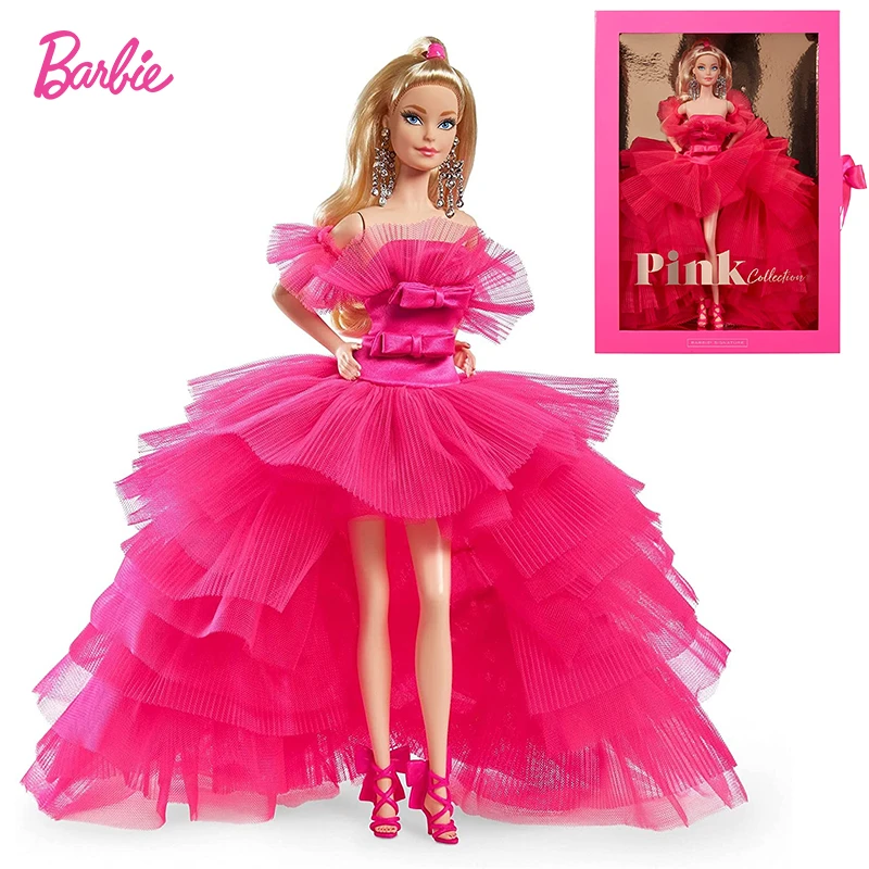 metalen Ondoorzichtig George Stevenson Barbie Signature Pink Collection Doll Barbie Doll 12 in with Silkstone Body  Wearing Tulle Gown Collectors Girl Toy Birthday Gift|Dolls| - AliExpress