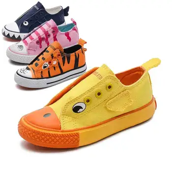

Kids Shoes For Girls Children Canvas Shoes Boys Sneakers Spring Autumn 2019 Cartoon Fashion Baby Children Skate Shoe #65