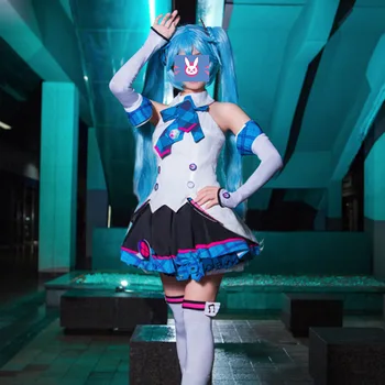 

2019 New Arrival Vocaloid Cosplay Costume Hatsune Miku Cosplay Costume Magical Mirai Uniform Dress Halloween Costume
