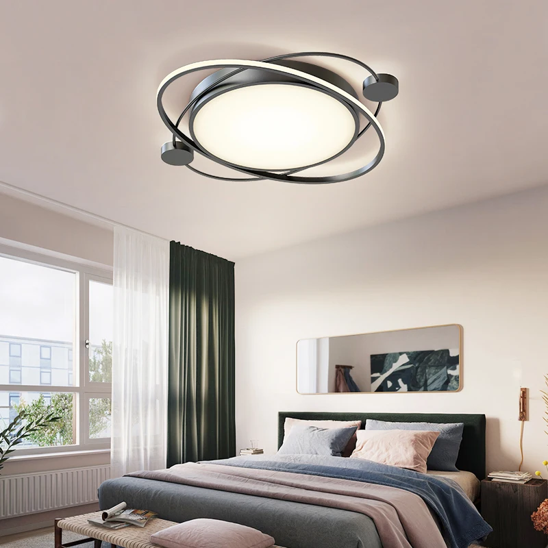 

Modern Lustre Chandelier for living room bedroom Aluminum 110V 220V led Lustre White Black Ceiling Chandelier