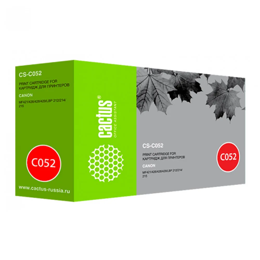 Картридж лазерный Cactus CS-C052 черный(3100стр.) для Canon Canon MF421/426/428/429/LBP 212/214/215