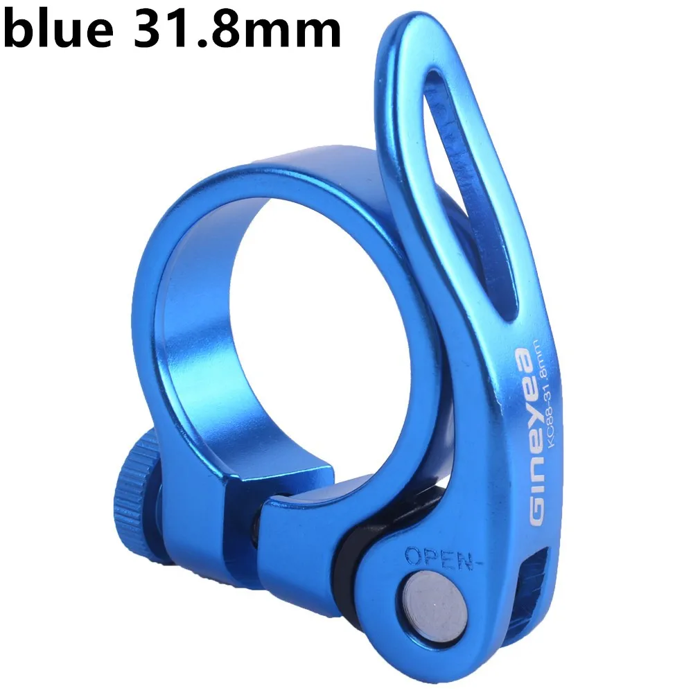 31.8mm blue KC88 алюминиевый сплав Сверхлегкий быстросъемный дорожный велосипед горный велосипед Подседельный штырь зажим 31,8 мм 34,9 мм - Цвет: 31.8mm blue