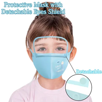 

Kids Face Masks With Eyes Shied Outdoor Windproof Dustproof Waterproof Protective Mask Reusable Face Mouth Mask