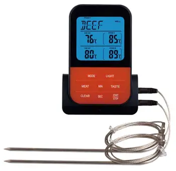 

Wireless Barbecue Thermometer Double Probe Electronic Waterproof Thermometer Household Kitchen Tools Celsius/Fahrenheit