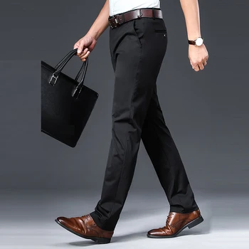 

High Waist Loose Straight Casual Trousers High Quality Spring And Summer Stretch Thin Section Business Large Size Wild Pants