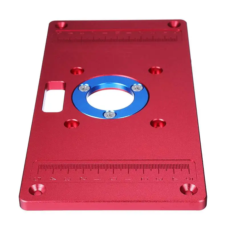 

Universal Aluminum Router Table Insert Plate Ring For Woodworking Bench Trimmer Woodworking Benches Power Tools Part 235x120x8mm
